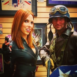Black Widow and Cap!